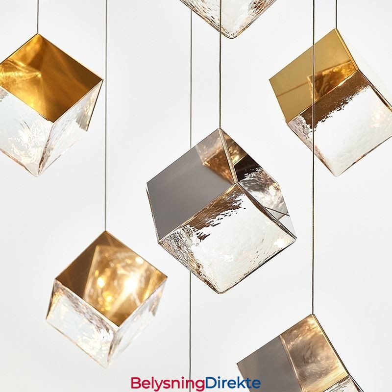 Kreativ Glass Pendellampe Paviljong Taklamper