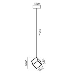 Kreativ Glass Pendellampe Paviljong Taklamper