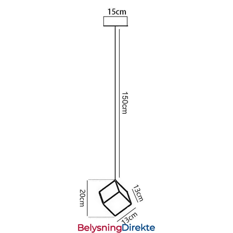 Kreativ Glass Pendellampe Paviljong Taklamper