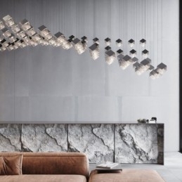 Kreativ Glass Pendellampe Paviljong Taklamper