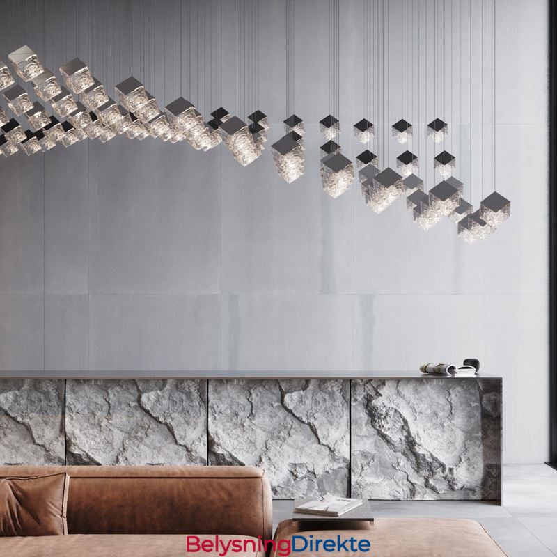 Kreativ Glass Pendellampe Paviljong Taklamper