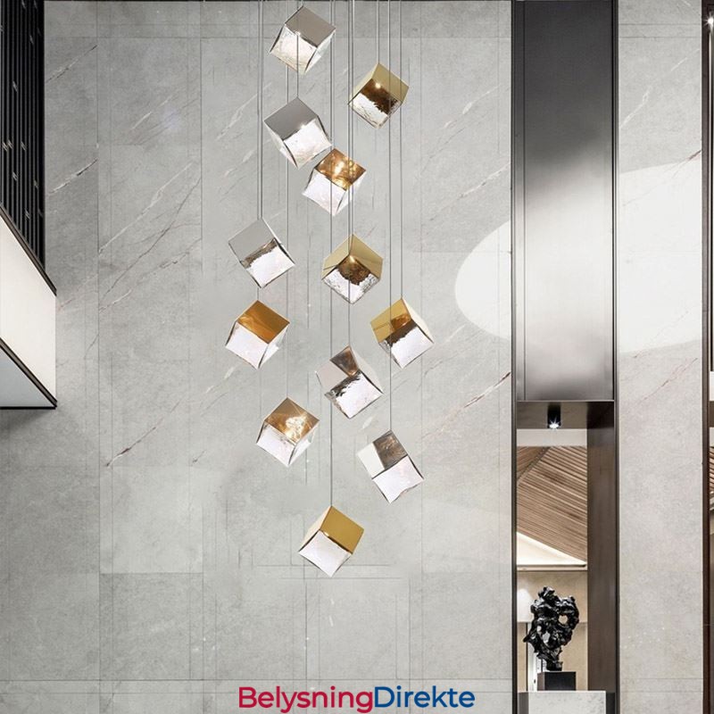 Kreativ Glass Pendellampe Paviljong Taklamper