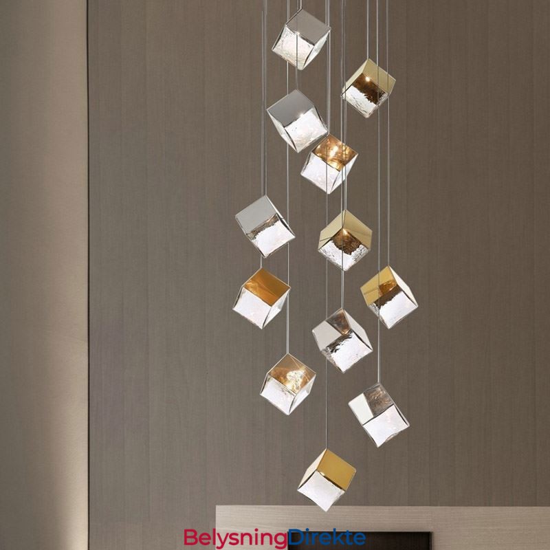 Kreativ Glass Pendellampe Paviljong Taklamper