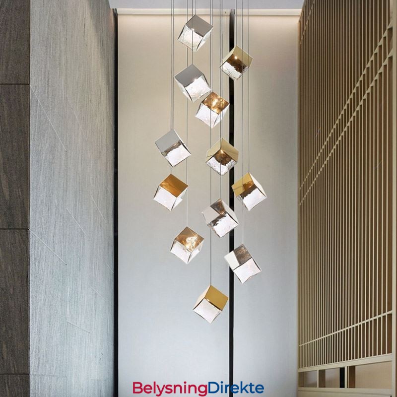 Kreativ Glass Pendellampe Paviljong Taklamper