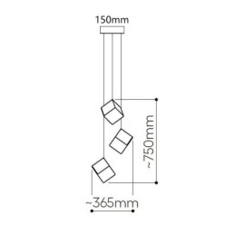 Kreativ Glass Pendellampe Paviljong Taklamper