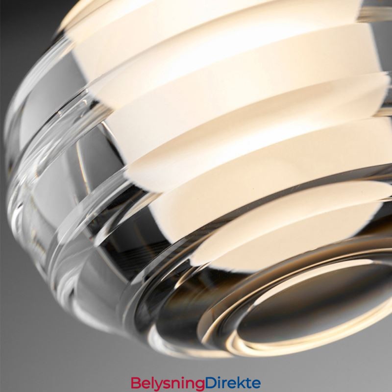 Enkel Glassanhengslampe, Svarte Dekorative Taklamper