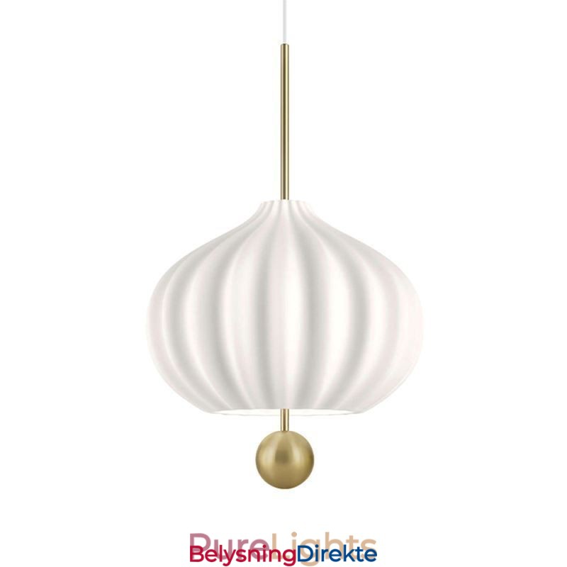 Moderne Hvit Glass Pendellampe Kuleformet Minimalistisk Taklampe