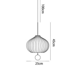 Moderne Hvit Glass Pendellampe Kuleformet Minimalistisk Taklampe