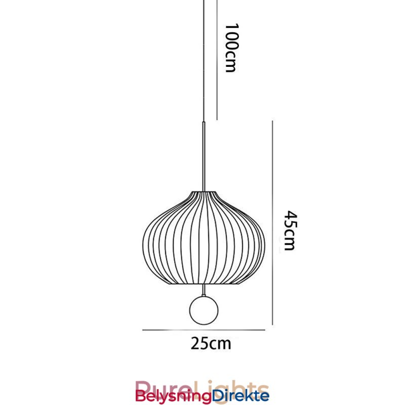 Moderne Hvit Glass Pendellampe Kuleformet Minimalistisk Taklampe