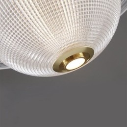 Moderne Taklampe I Glassform