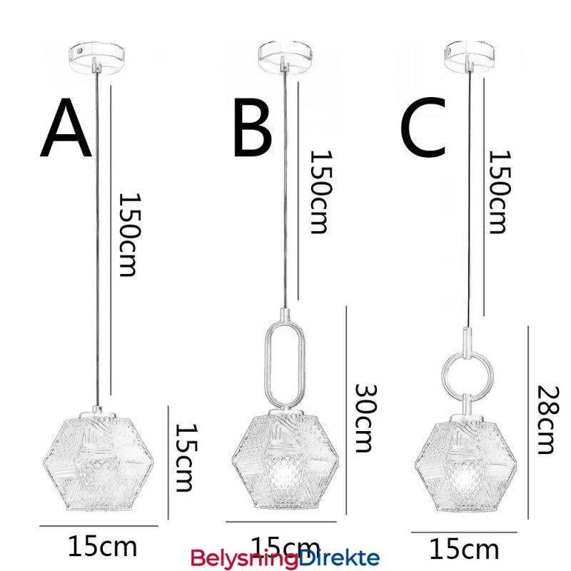 Moderne Pendellampe Glass Hjemmebelysning Kreativ Pendellampe
