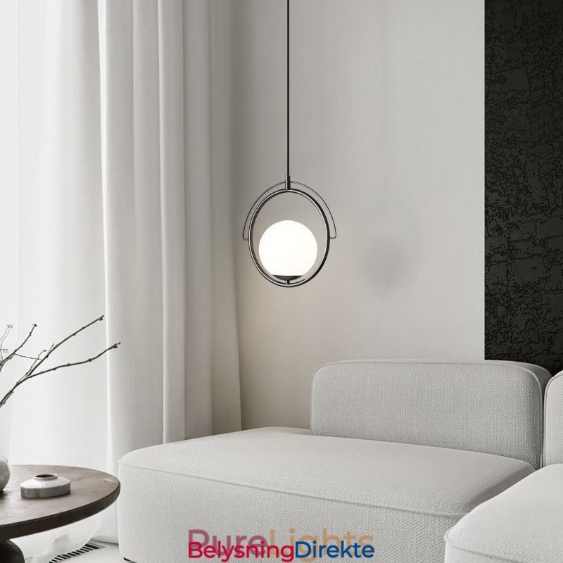 Glass Ball Pendellampe Dekor Hjem Hengelampe