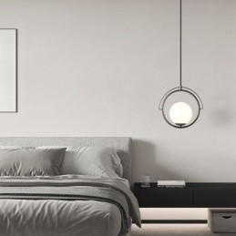 Glass Ball Pendellampe Dekor Hjem Hengelampe