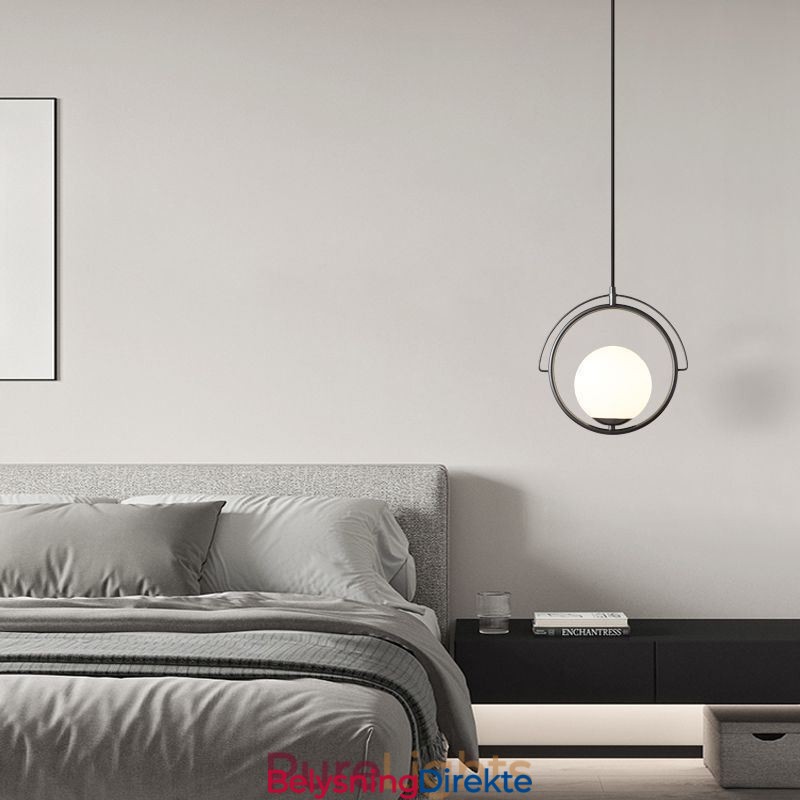 Glass Ball Pendellampe Dekor Hjem Hengelampe