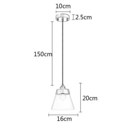 Moderne Glassanhengslampe Enkel Hengende Anhengslampe Med Klar Glassskjerm
