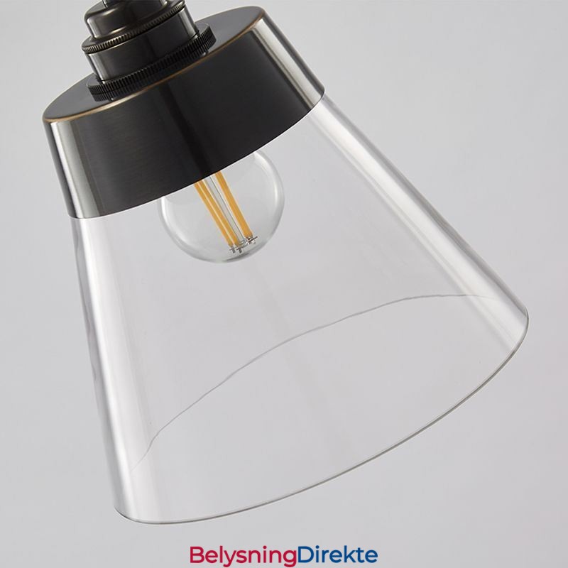 Moderne Glassanhengslampe Enkel Hengende Anhengslampe Med Klar Glassskjerm