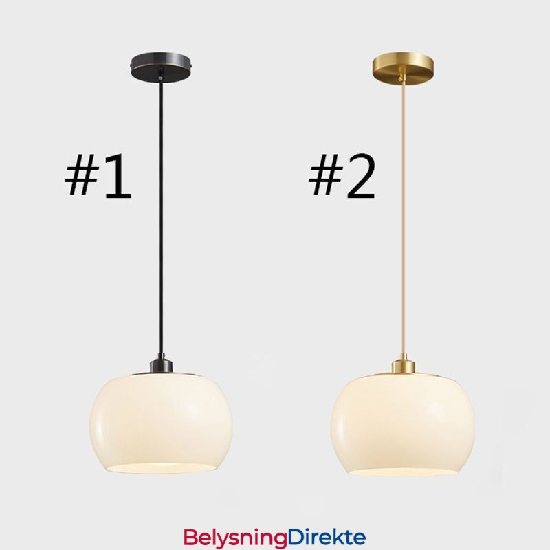 Moderne Glass Pendellampe Med Gresskardesign