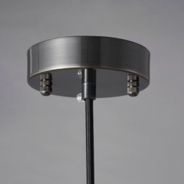 Moderne Globeformet Pendellampe I Glass Med Vanndråper