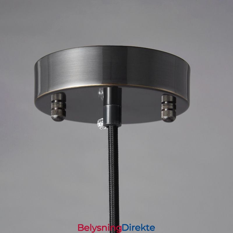 Moderne Globeformet Pendellampe I Glass Med Vanndråper