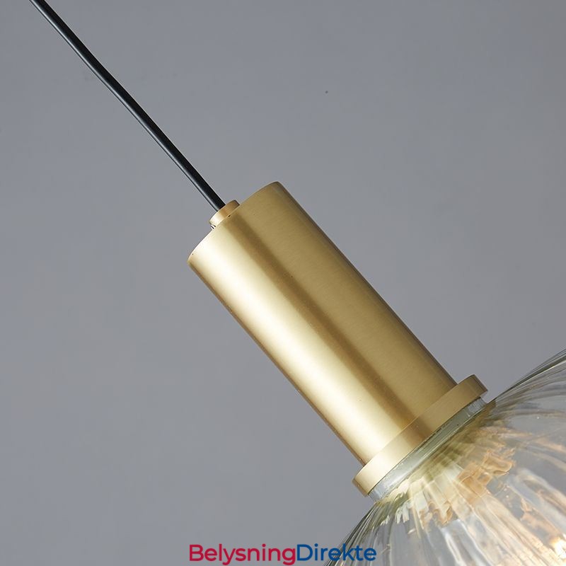 Moderne Pendellampe Med Én Lyskilde I Glass, Pendellampeøy