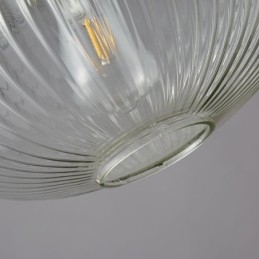 Moderne Pendellampe Med Én Lyskilde I Glass, Pendellampeøy