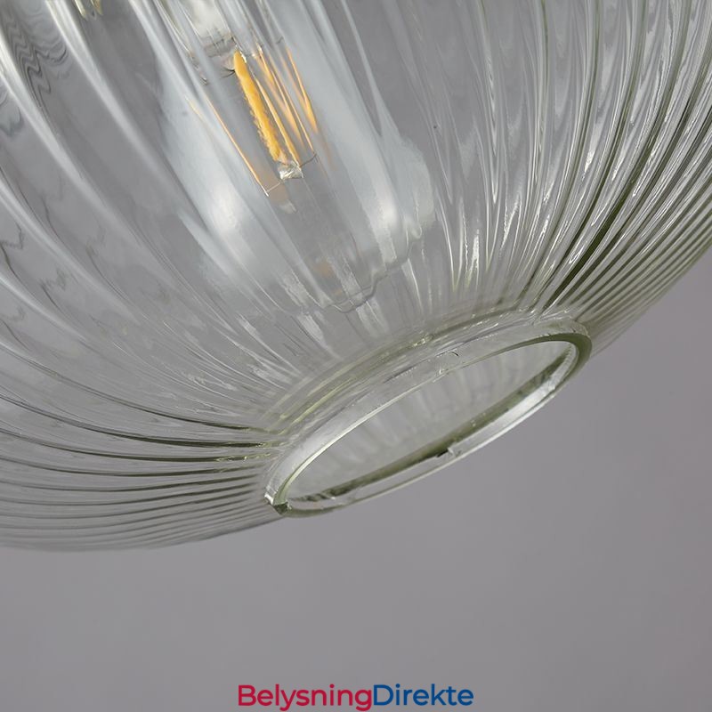 Moderne Pendellampe Med Én Lyskilde I Glass, Pendellampeøy