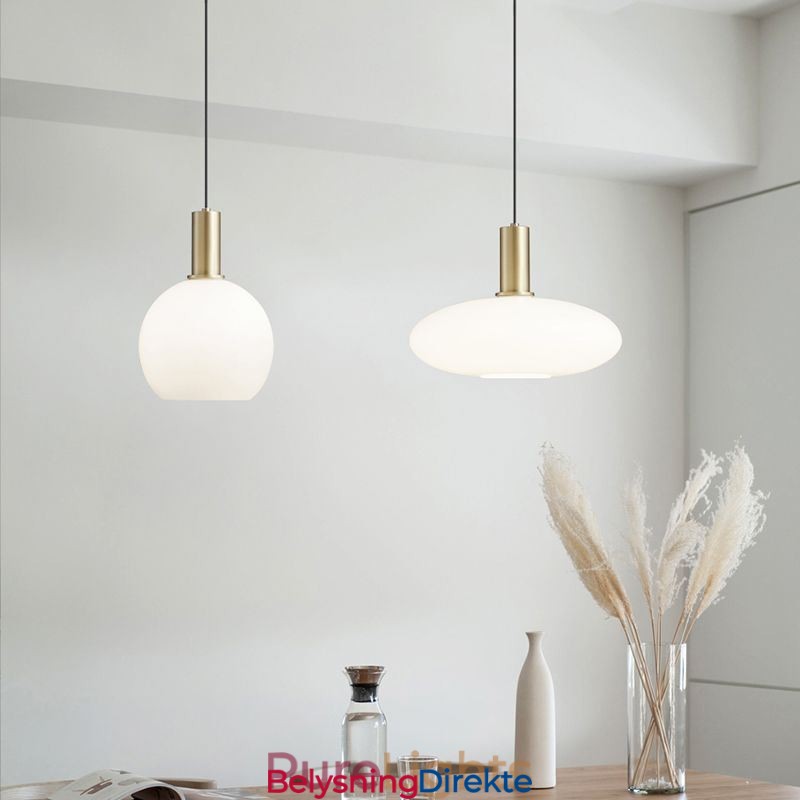 Moderne Enkel Pendellampe I Glass