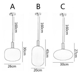 Moderne Pendellampe Enkle Kreative Glasshengelamper