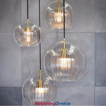 Moderne Glass Pendellampe Med Enkelt Hode
