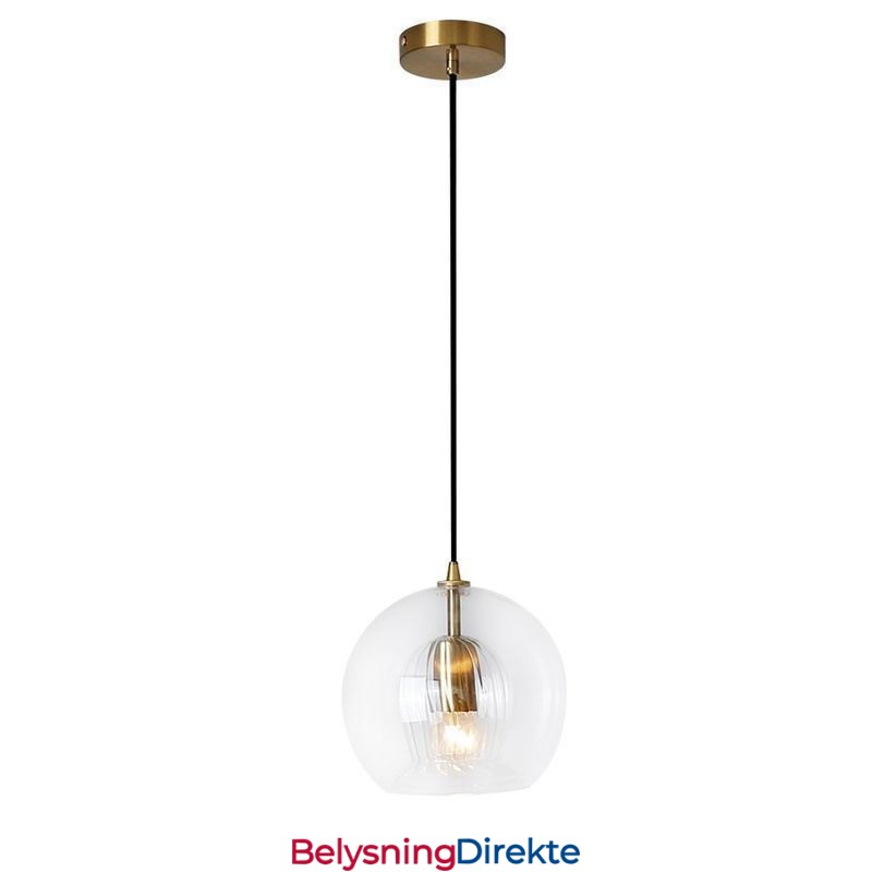 Moderne Glass Pendellampe Med Enkelt Hode