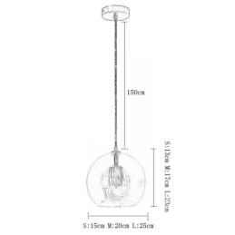 Moderne Glass Pendellampe Med Enkelt Hode