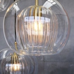 Moderne Glass Pendellampe Med Enkelt Hode
