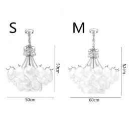 Europeisk Glass Pendellampe Postmodern Kamskjell Hengelampe