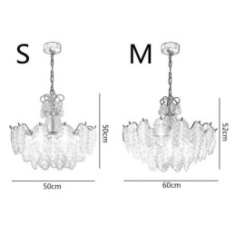 Elegant Glass Pendellampe Bladformet Hengelampe