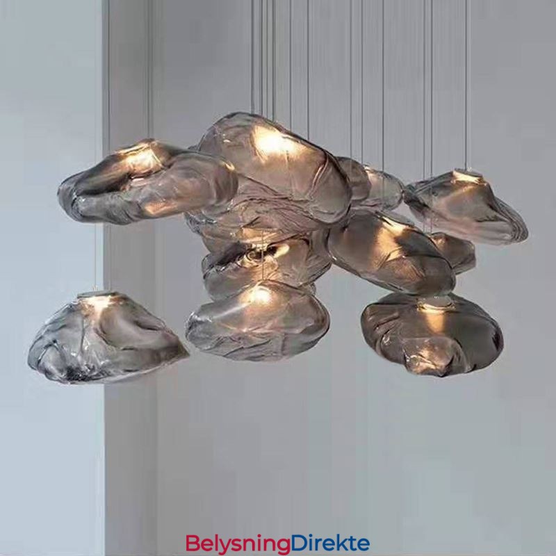 Kreativ Nordisk Pendellampe I Glass, Lysekrone, Kunsthengende Lampe