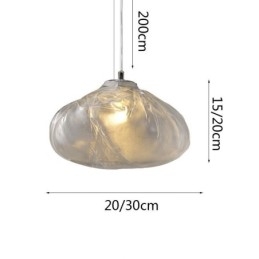 Kreativ Nordisk Pendellampe I Glass, Lysekrone, Kunsthengende Lampe