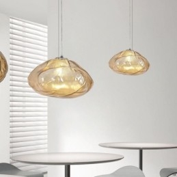 Kreativ Nordisk Pendellampe I Glass, Lysekrone, Kunsthengende Lampe