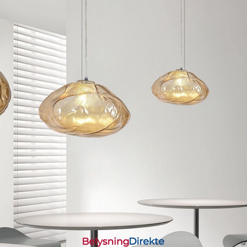 Kreativ Nordisk Pendellampe I Glass, Lysekrone, Kunsthengende Lampe