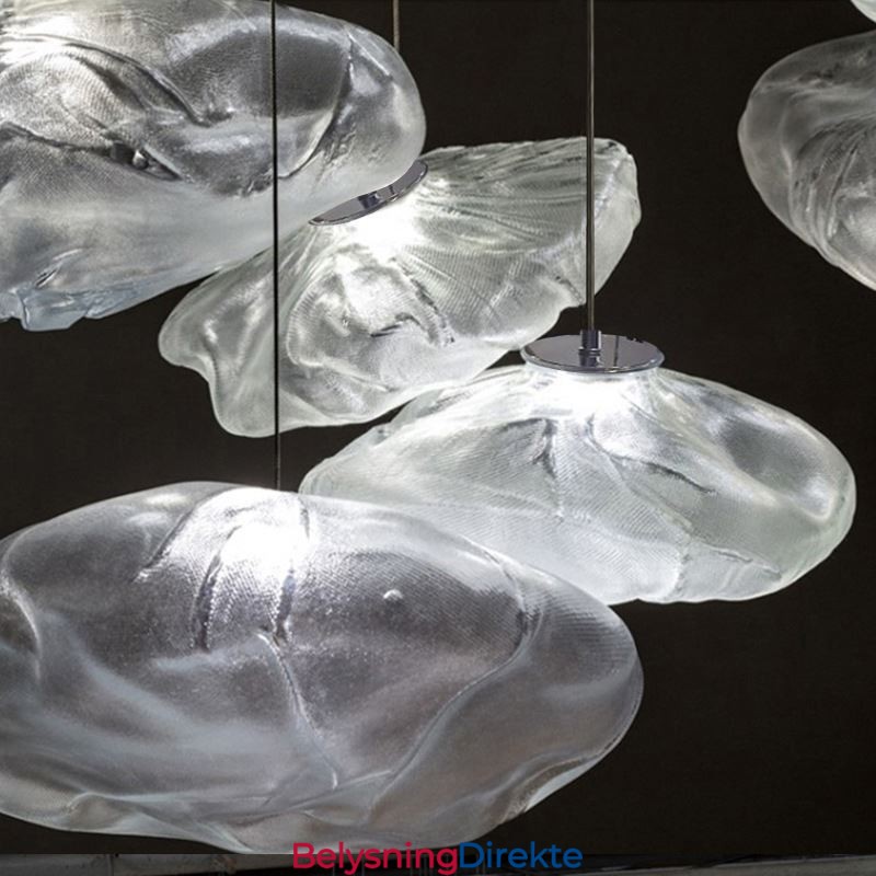 Kreativ Nordisk Pendellampe I Glass, Lysekrone, Kunsthengende Lampe