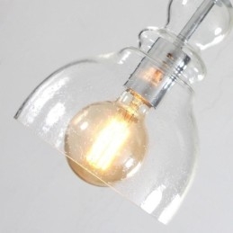 Moderne Jernanhengslampe I Glass, Gourd-Stil