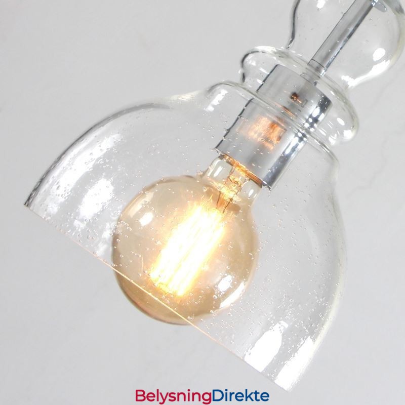 Moderne Jernanhengslampe I Glass, Gourd-Stil