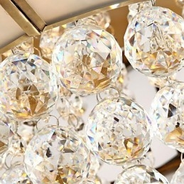 Tradisjonell Klassisk Rustikk Hytte Krystall Messing Metall Innfelt