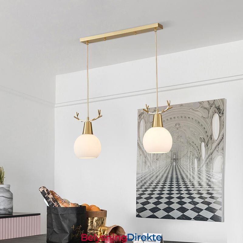 Moderne Enkel Kobber Pendellampe Gevir Hengende Lampe