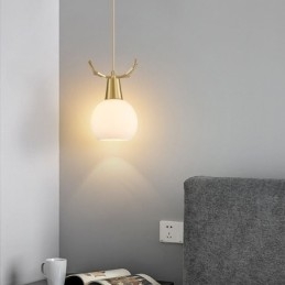 Moderne Enkel Kobber Pendellampe Gevir Hengende Lampe