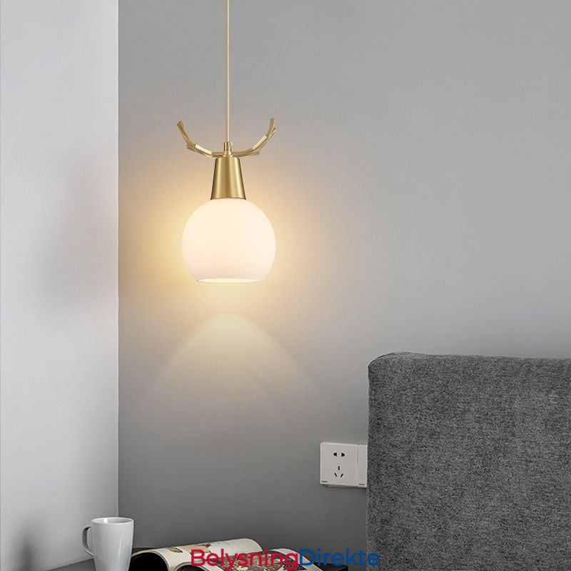 Moderne Enkel Kobber Pendellampe Gevir Hengende Lampe