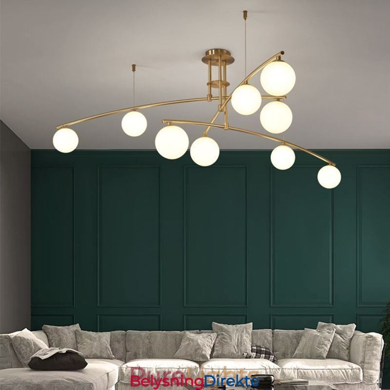 Magic Bean Lysekrone I Glass Anhengslampe