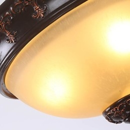 33 * Europeisk Stil Landlig Klassisk Absorberende Kuppellyslampe