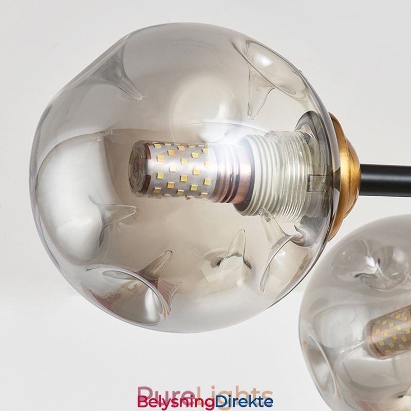 Moderne Glasstaklampe Med 6 Lys, Magic Bean-Lampe