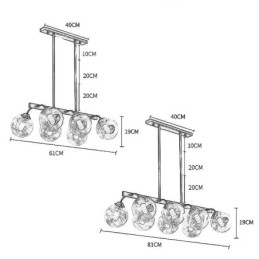 Magic Bean Pendellampe Glasskulebelysning