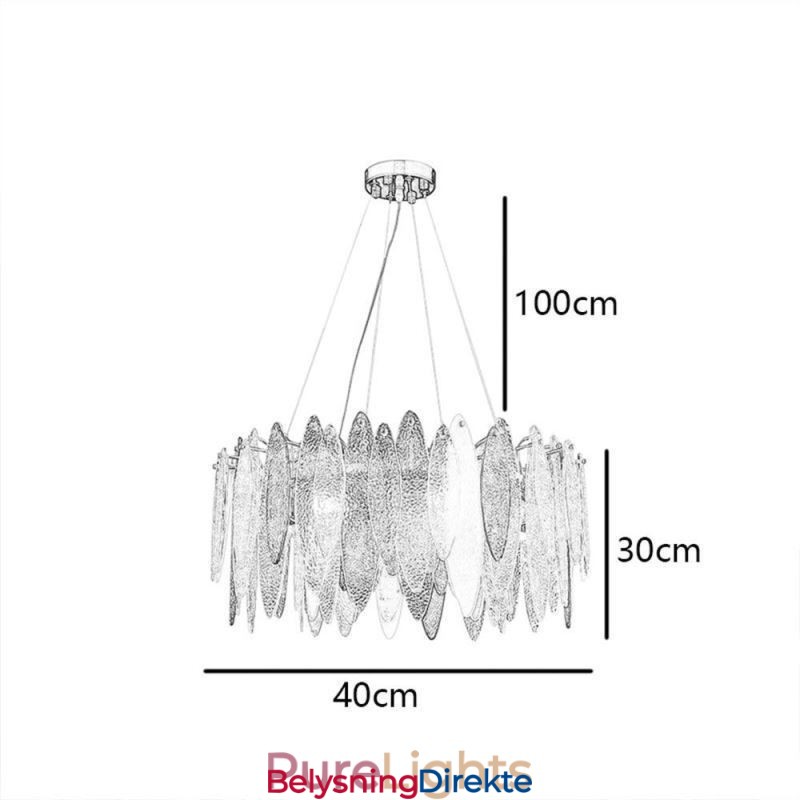 Moderne Elegant Glass Pendellampe